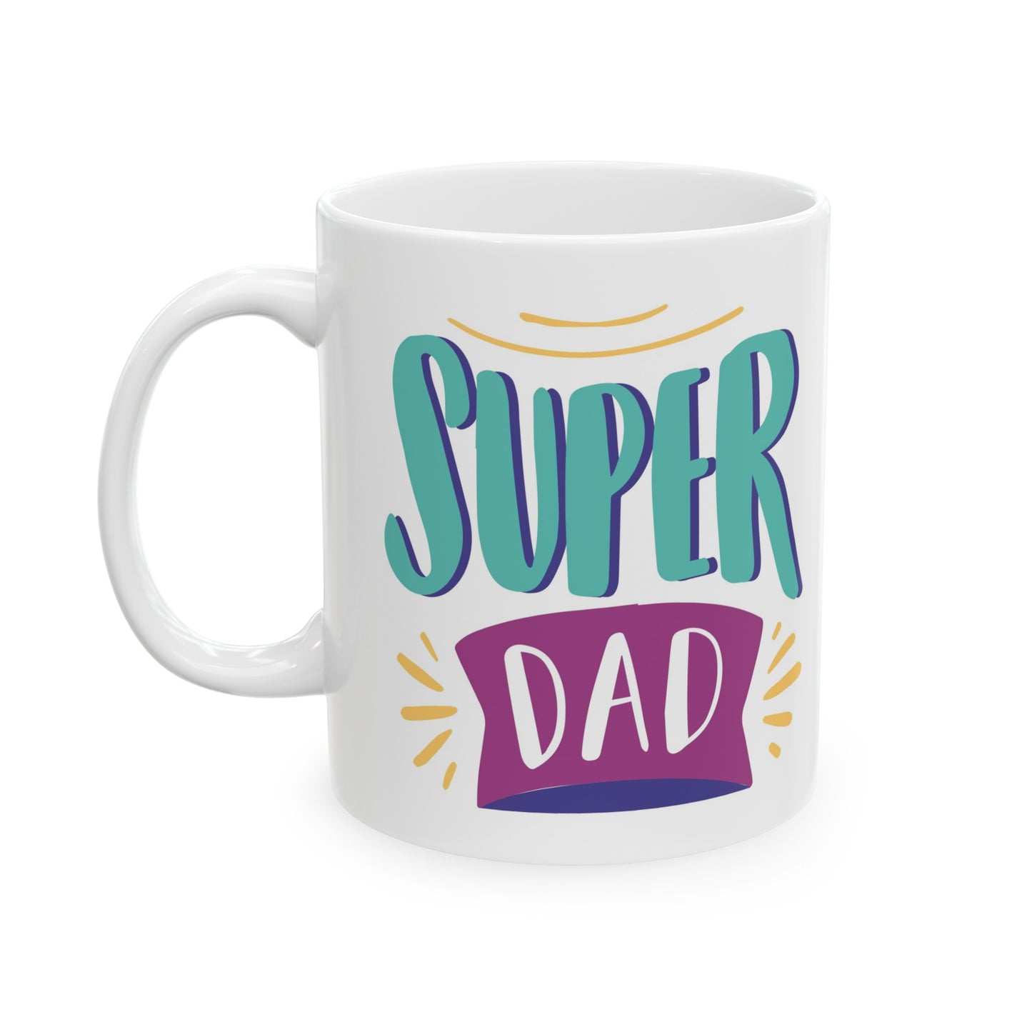 Super Dad Ceramic Mug, (11oz)