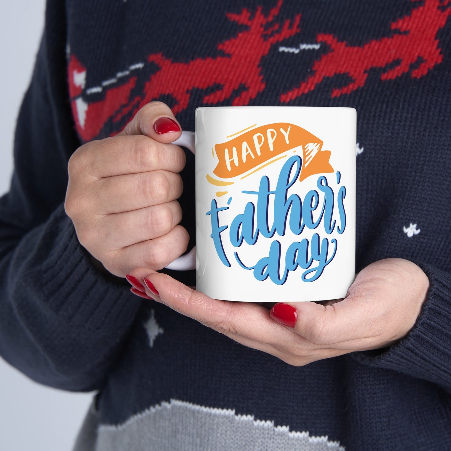 Happy Fathers Day Ceramic Mug, (11oz)