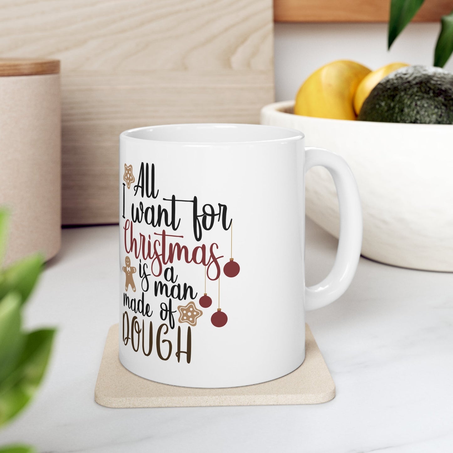 11oz Christmas Cookie Dough Coffee Mug - Just Grace Ceramics