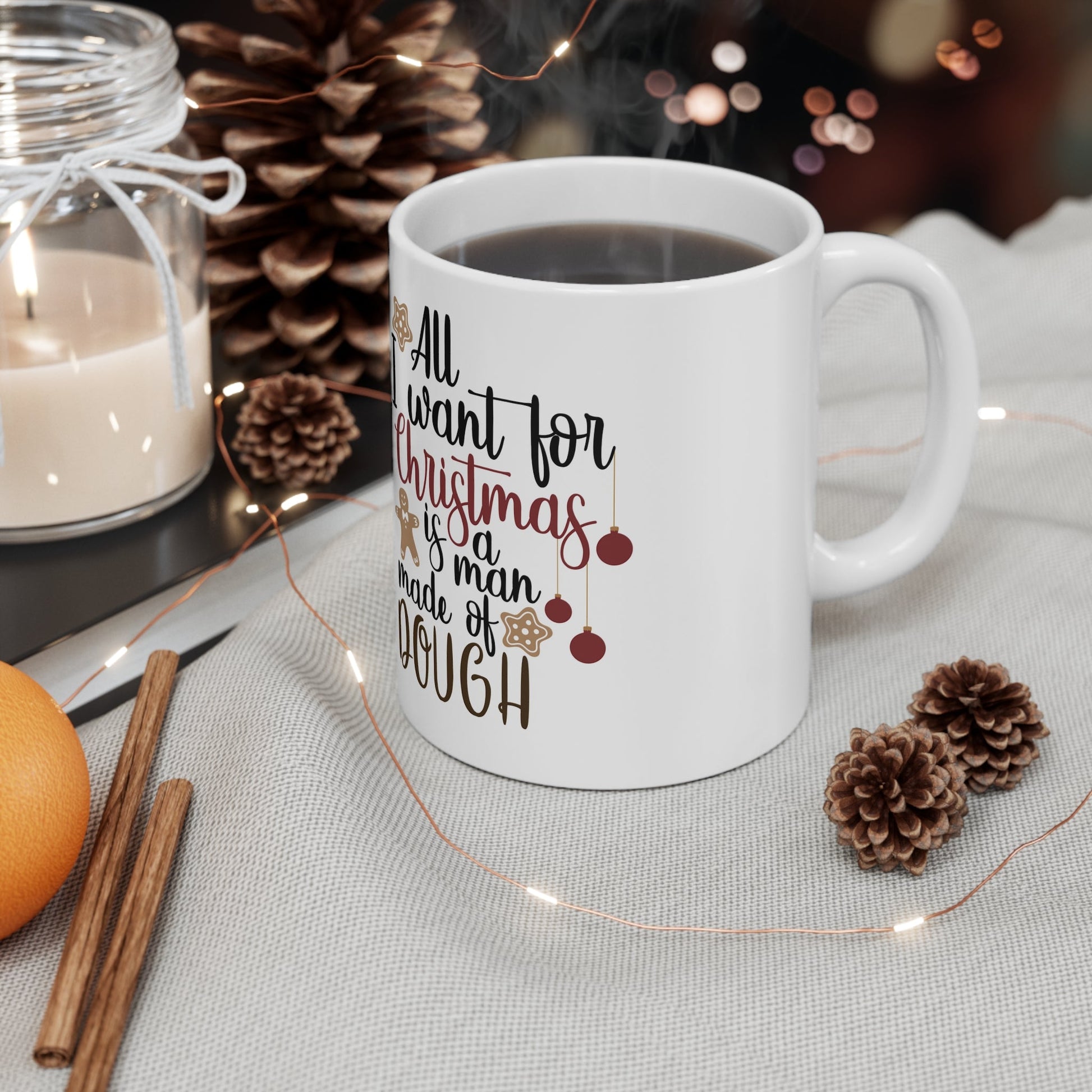 11oz Christmas Cookie Dough Coffee Mug - Just Grace Ceramics