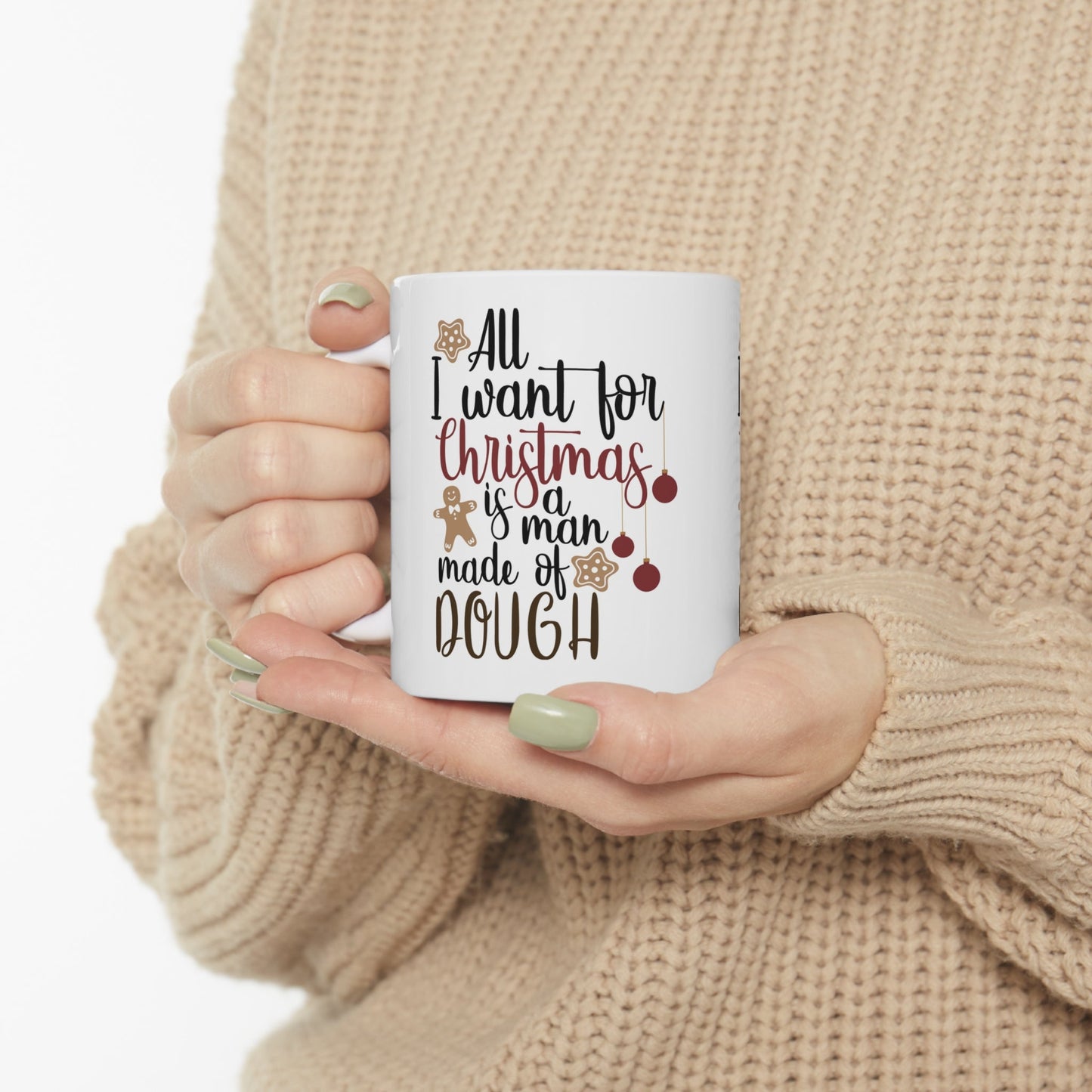 11oz Christmas Cookie Dough Coffee Mug - Just Grace Ceramics