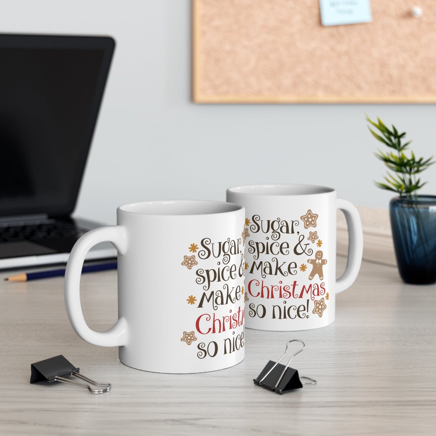 11oz Christmas Sugar & Spice Coffee Mug - Just Grace Ceramics