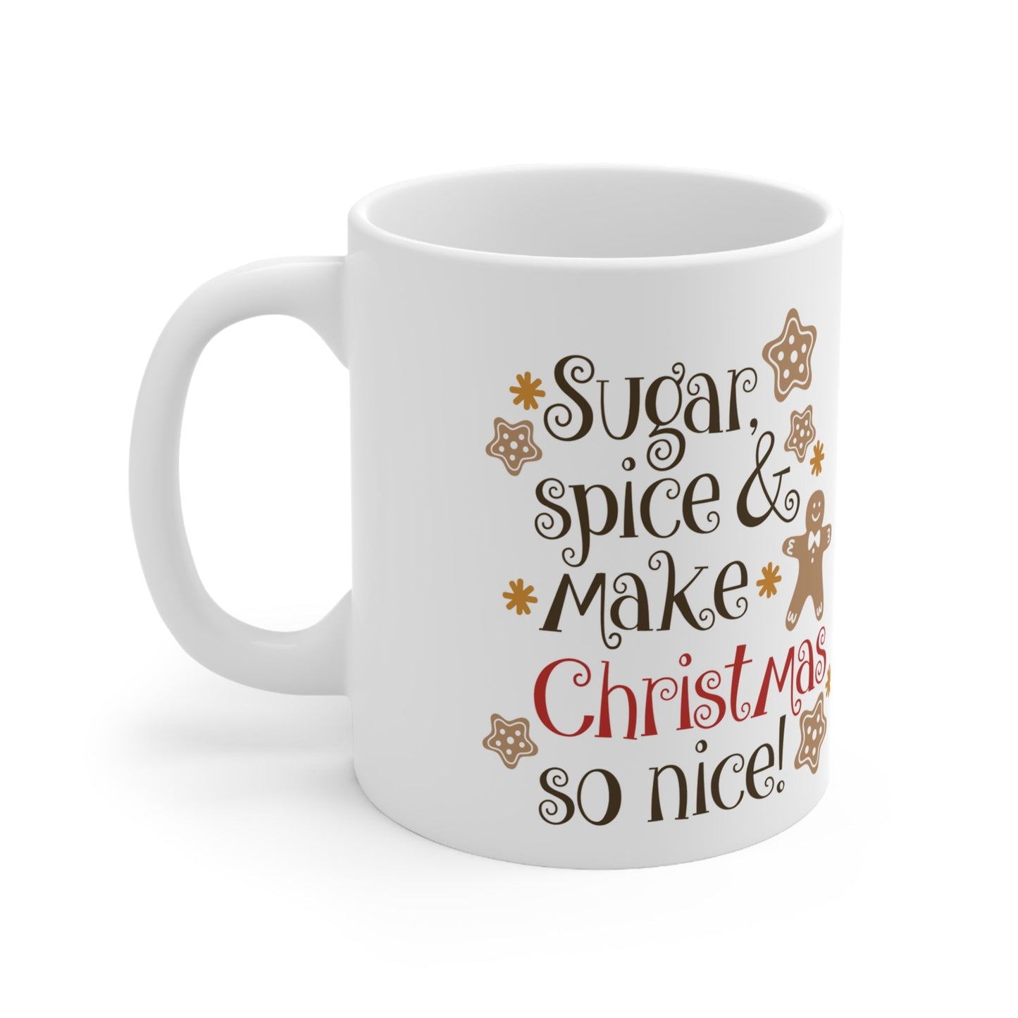 11oz Christmas Sugar & Spice Coffee Mug - Just Grace Ceramics