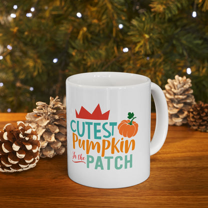 11oz Cutest Pumpkin Patch Thanksgiving Coffee Mug - Just Grace Ceramics