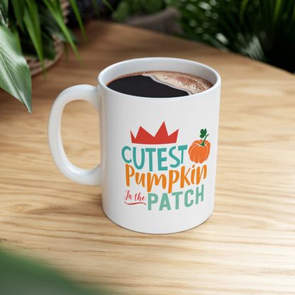 11oz Cutest Pumpkin Patch Thanksgiving Coffee Mug - Just Grace Ceramics