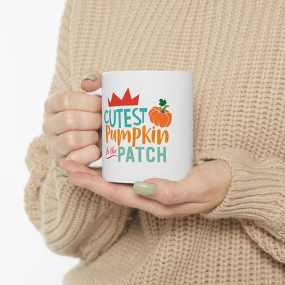 11oz Cutest Pumpkin Patch Thanksgiving Coffee Mug - Just Grace Ceramics