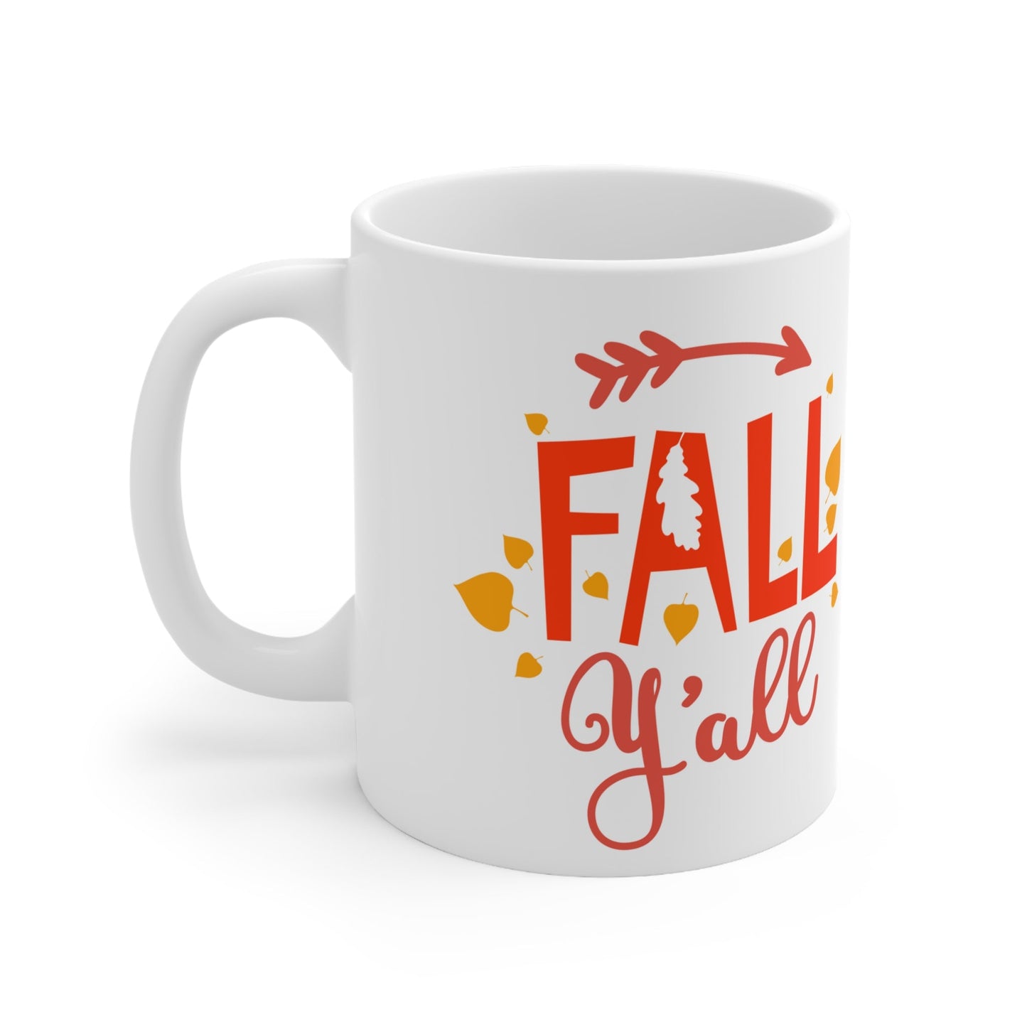 11oz Fall Y'all Thanksgiving Coffee Mug - Just Grace Ceramics