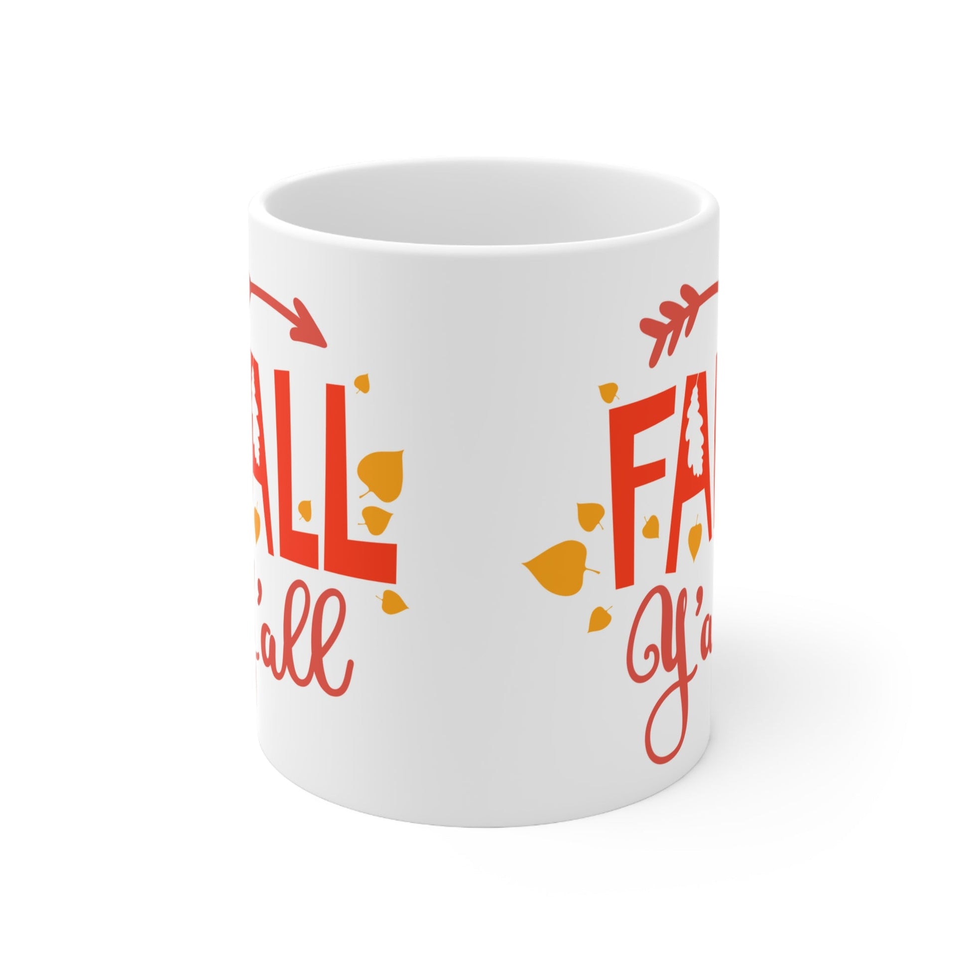 11oz Fall Y'all Thanksgiving Coffee Mug - Just Grace Ceramics