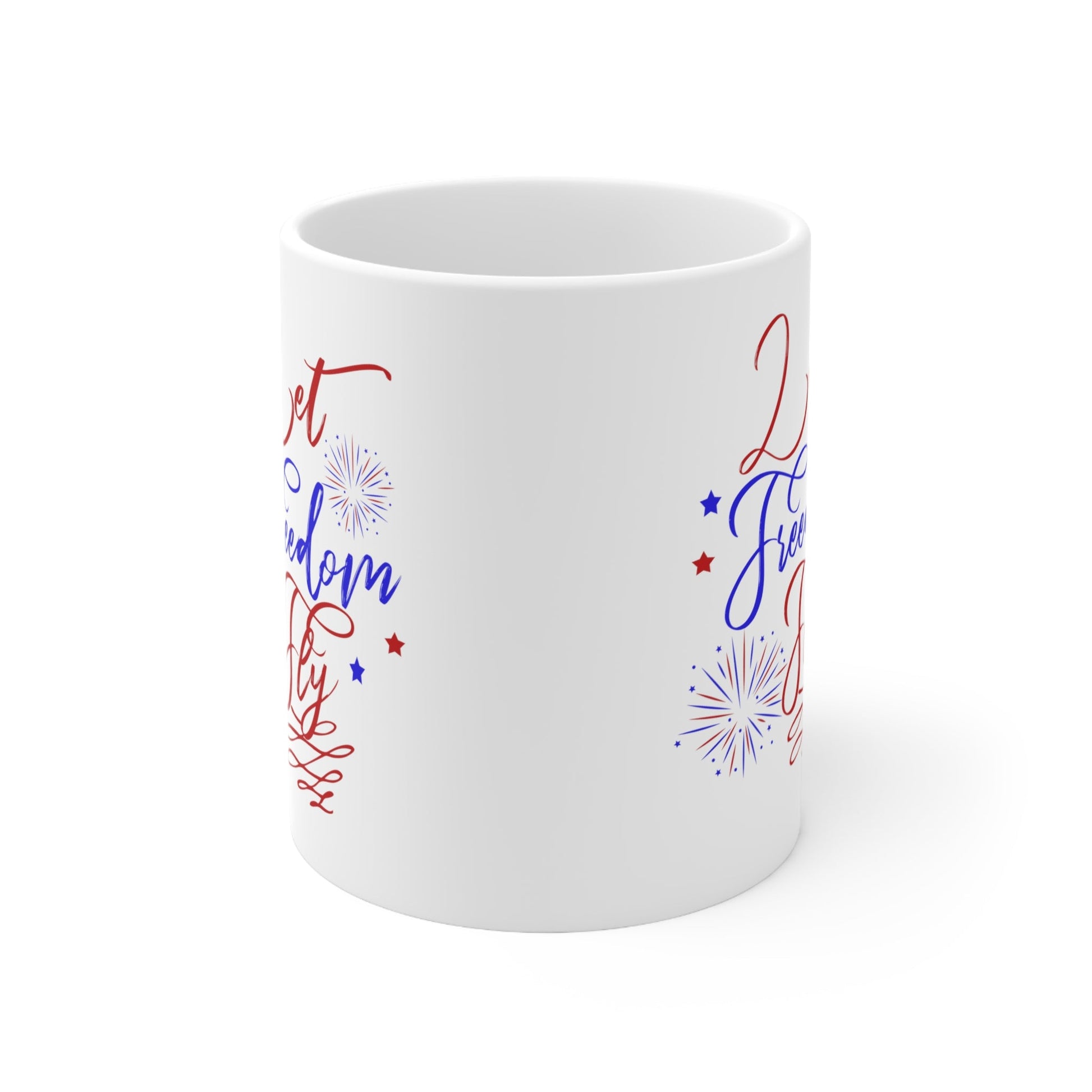 11oz Forth of July Coffee Mug - Just Grace Ceramics