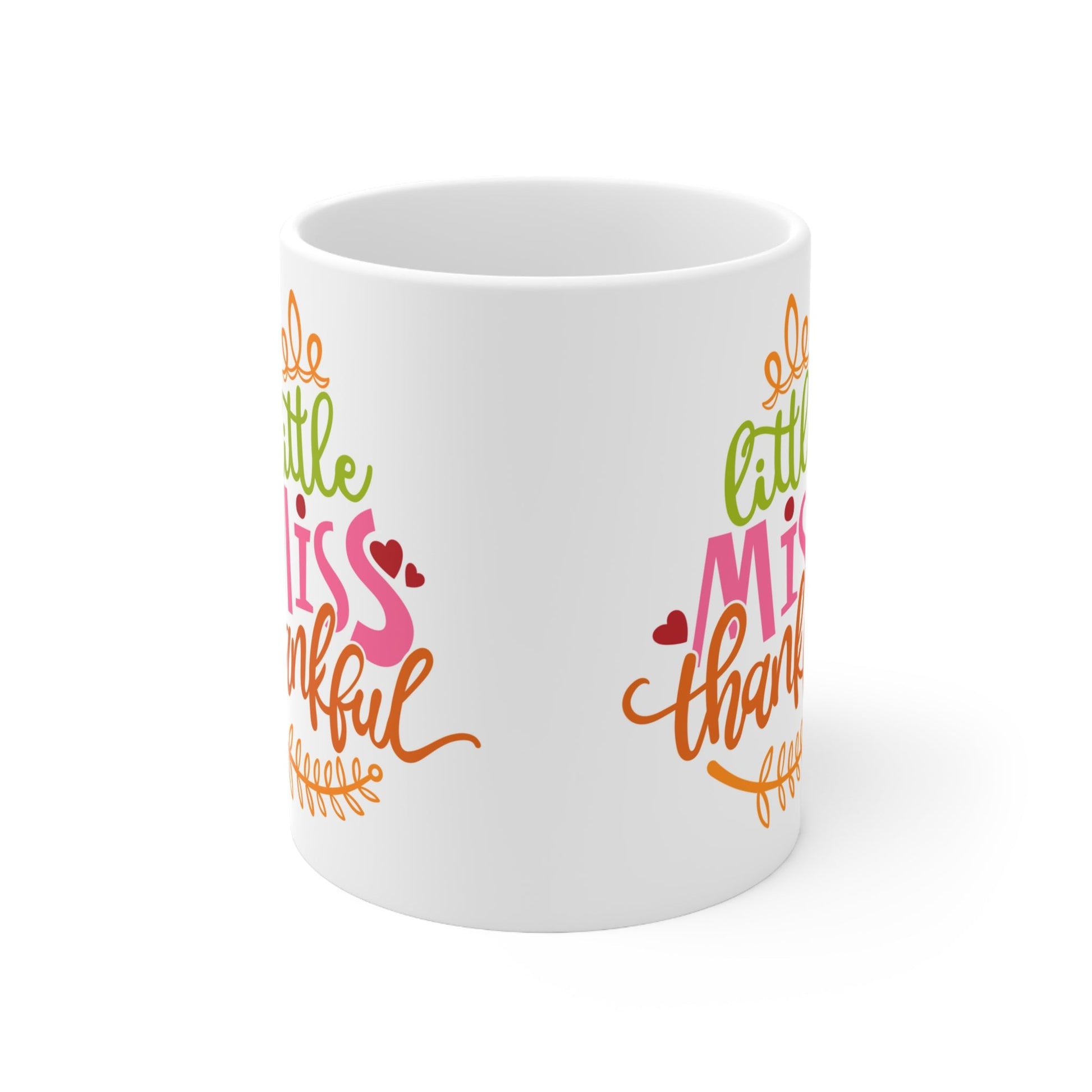 11oz Little Miss Thankful Thanksgiving Coffee Mug - Just Grace Ceramics