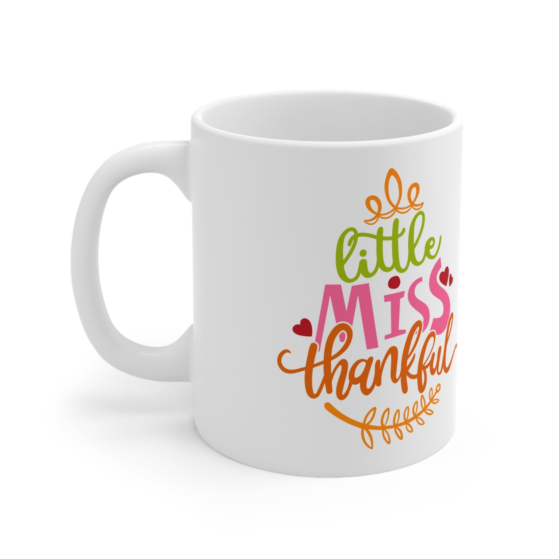 11oz Little Miss Thankful Thanksgiving Coffee Mug - Just Grace Ceramics