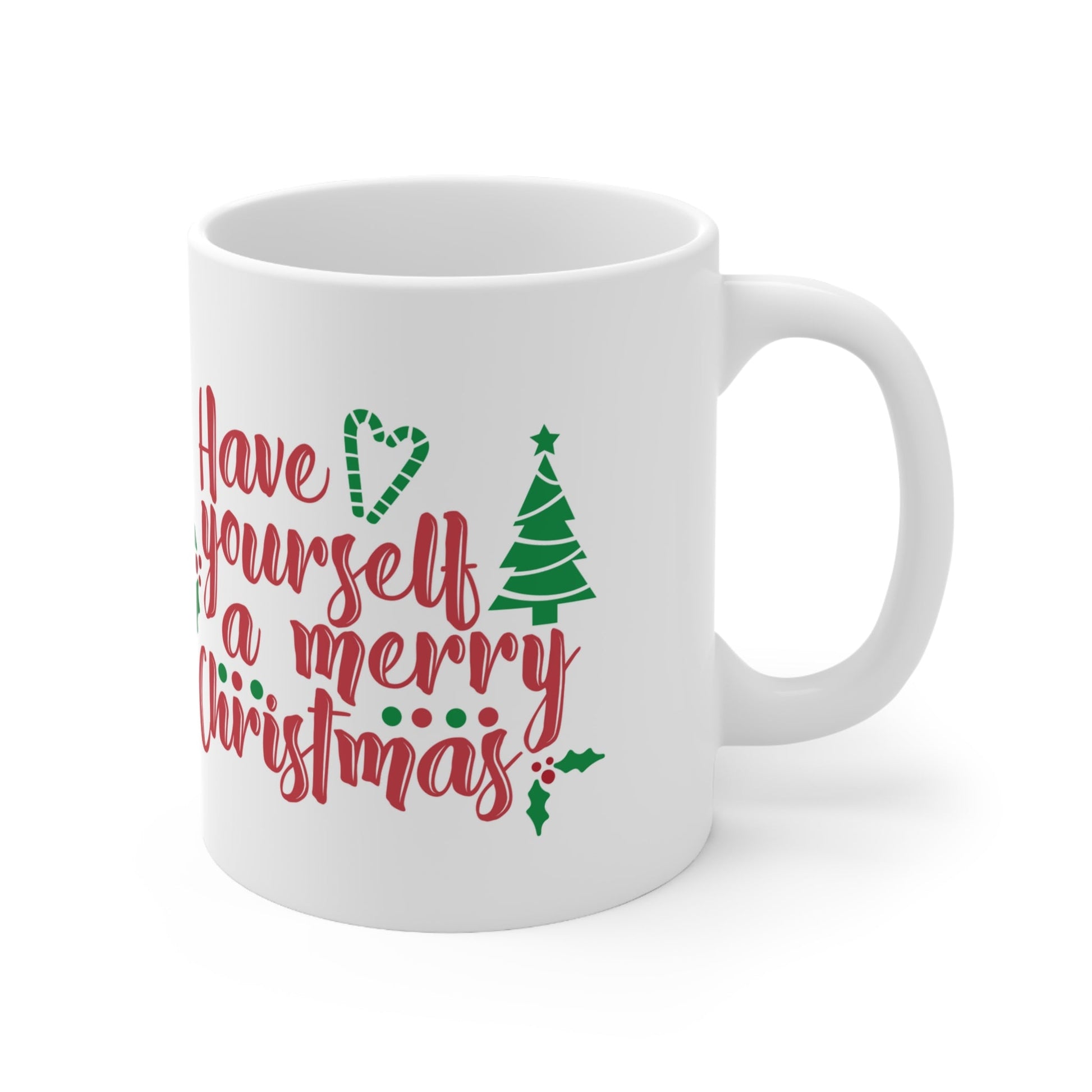 11oz Merry Christmas Coffee Mug - Just Grace Ceramics