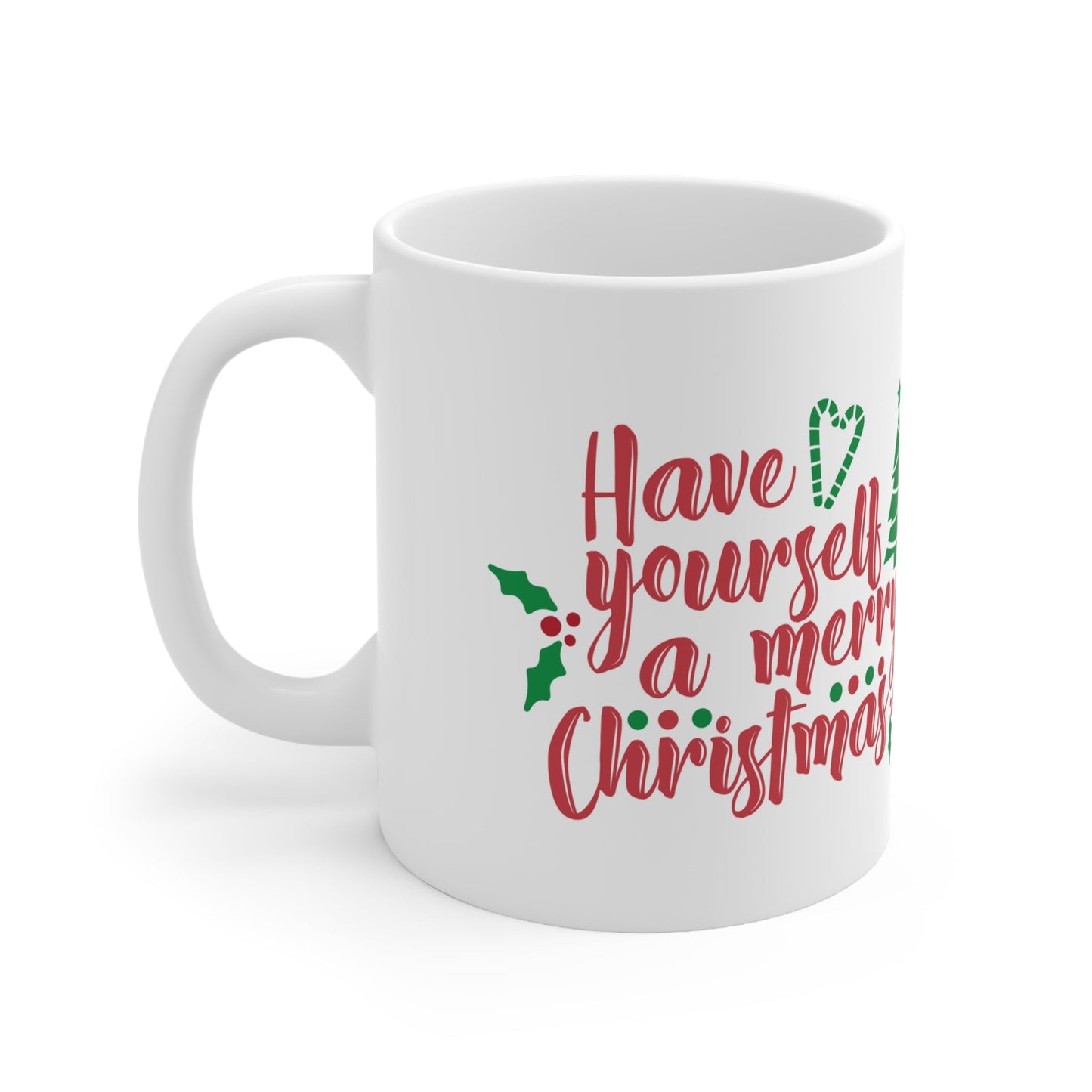 11oz Merry Christmas Coffee Mug - Just Grace Ceramics