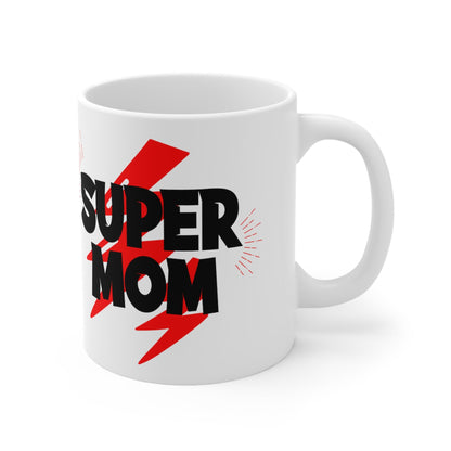 11oz Super Mom Mothers Day Coffee Mug - Just Grace Ceramics