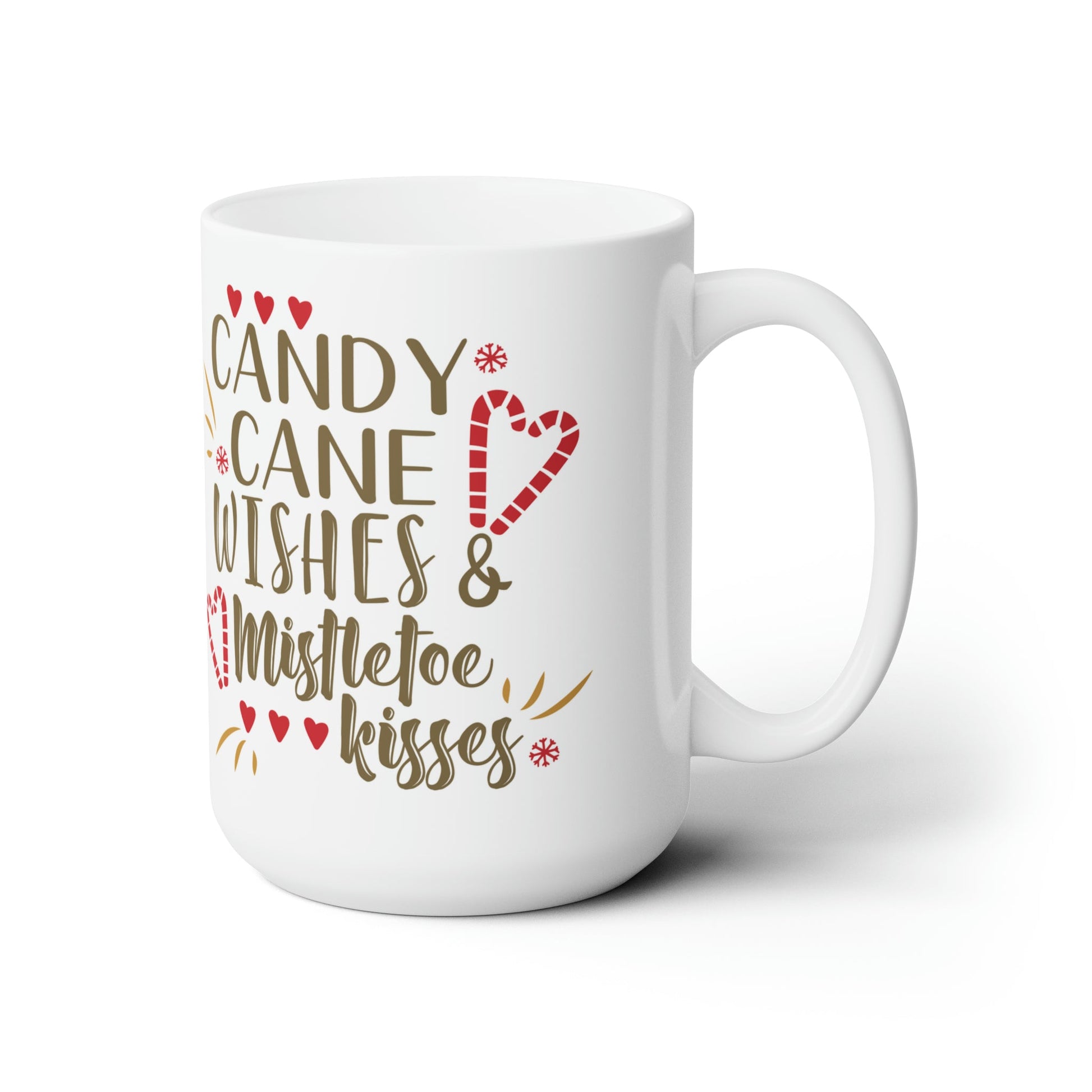 15oz Christmas Candy Cane Coffee Mug - Just Grace Ceramics