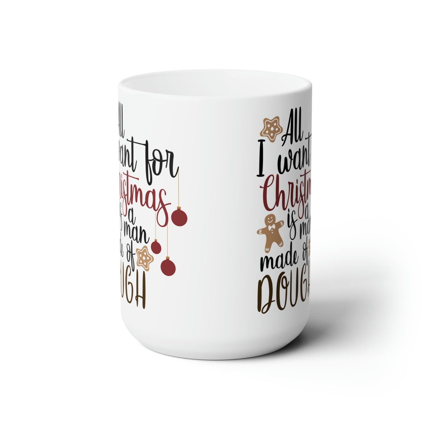 15oz Christmas Cookie Dough Coffee Mug - Just Grace Ceramics