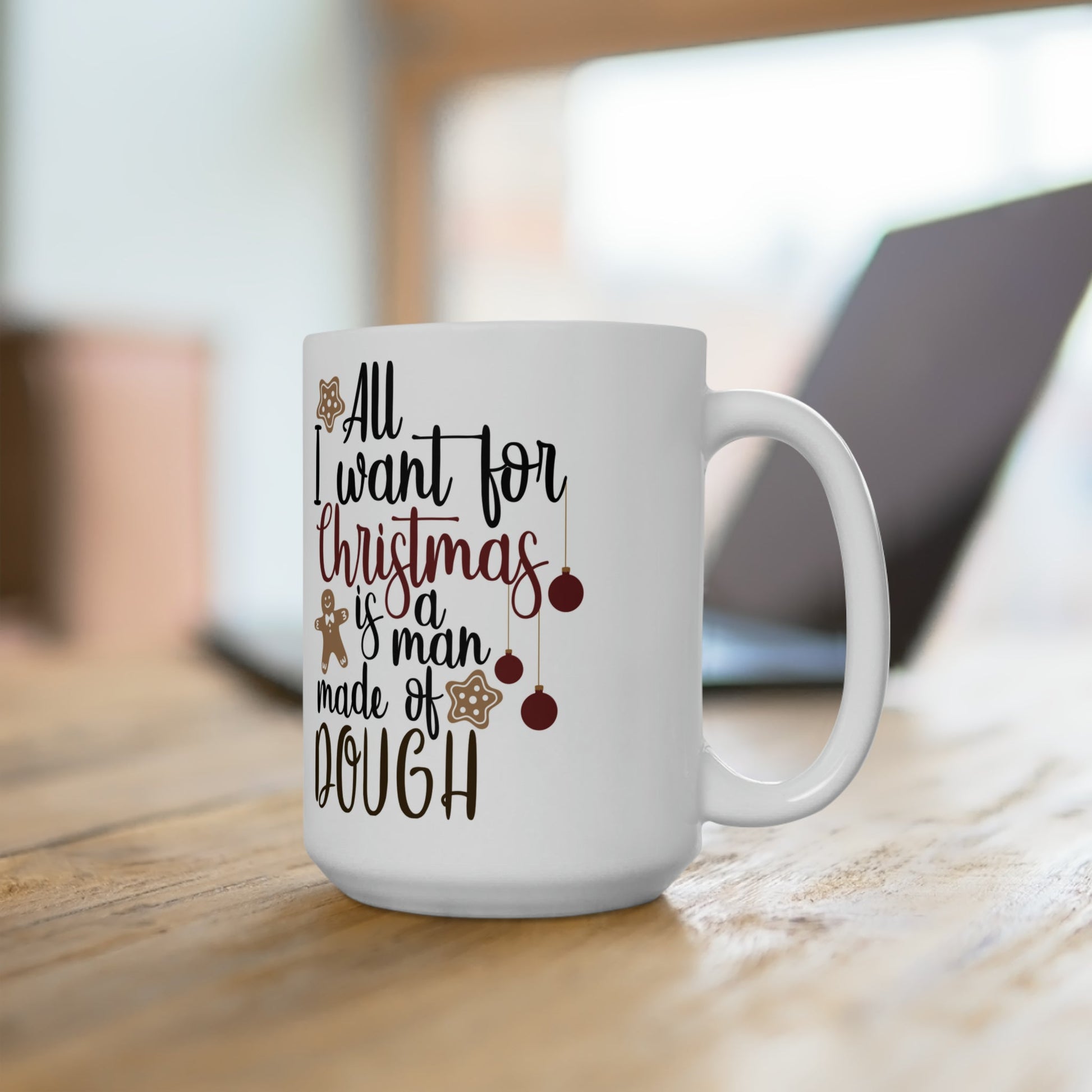 15oz Christmas Cookie Dough Coffee Mug - Just Grace Ceramics