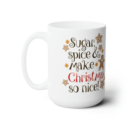 15oz Christmas Sugar & Spice Coffee Mug - Just Grace Ceramics