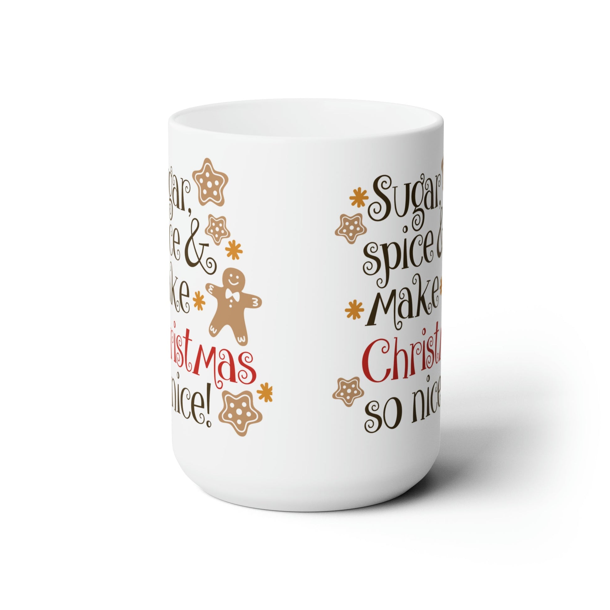 15oz Christmas Sugar & Spice Coffee Mug - Just Grace Ceramics