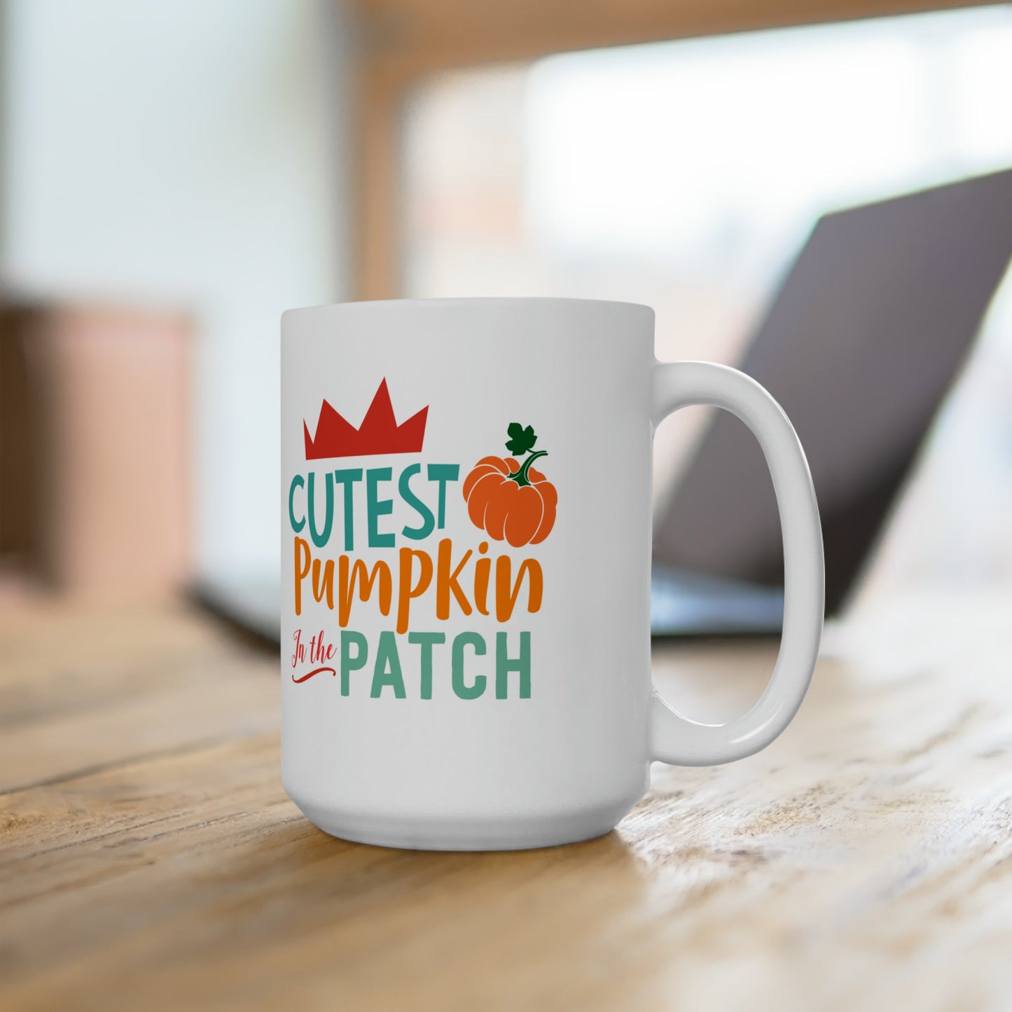 15oz Cutest Pumpkin Patch Thanksgiving Coffee Mug - Just Grace Ceramics