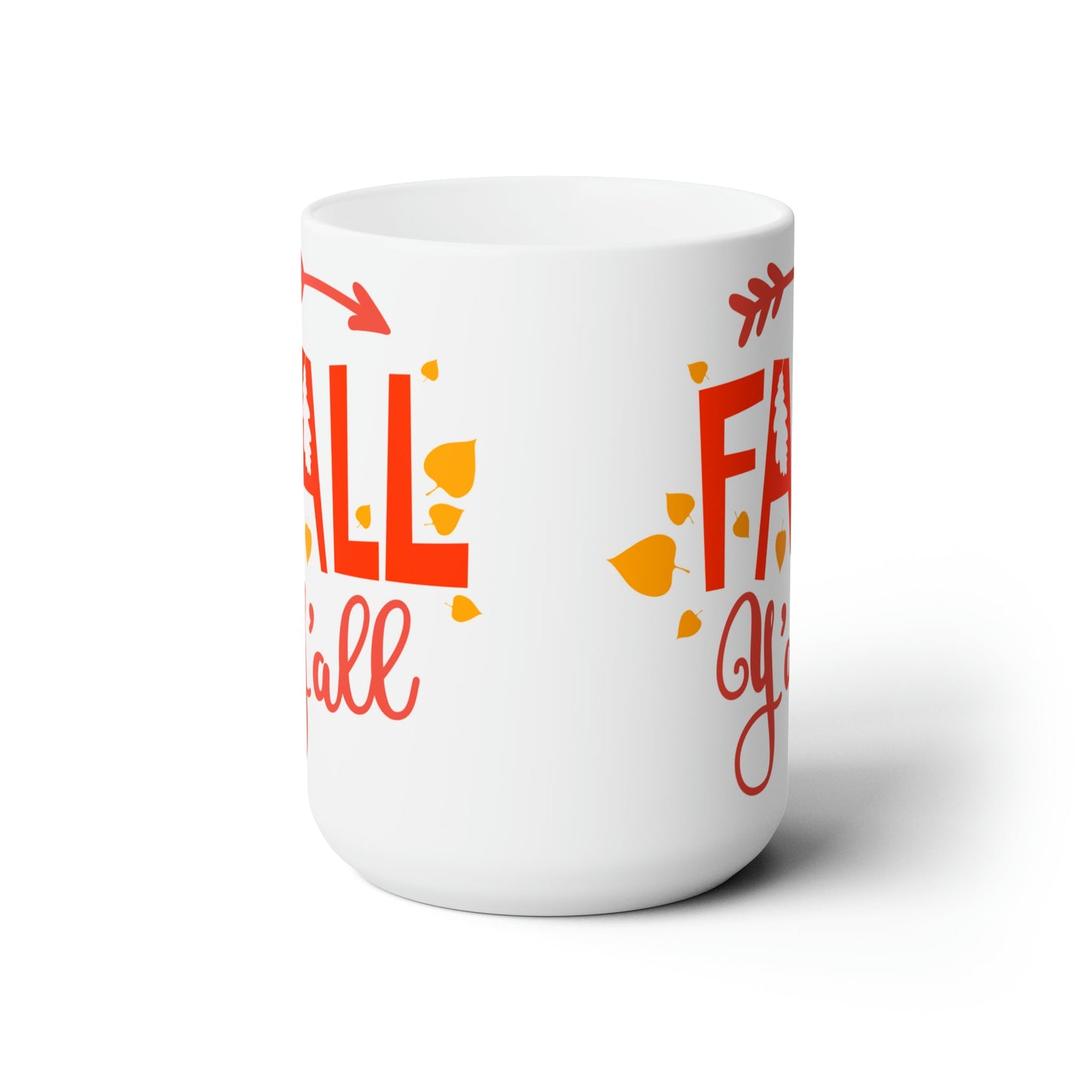 15oz Fall Y'all Thanksgiving Coffee Mug - Just Grace Ceramics