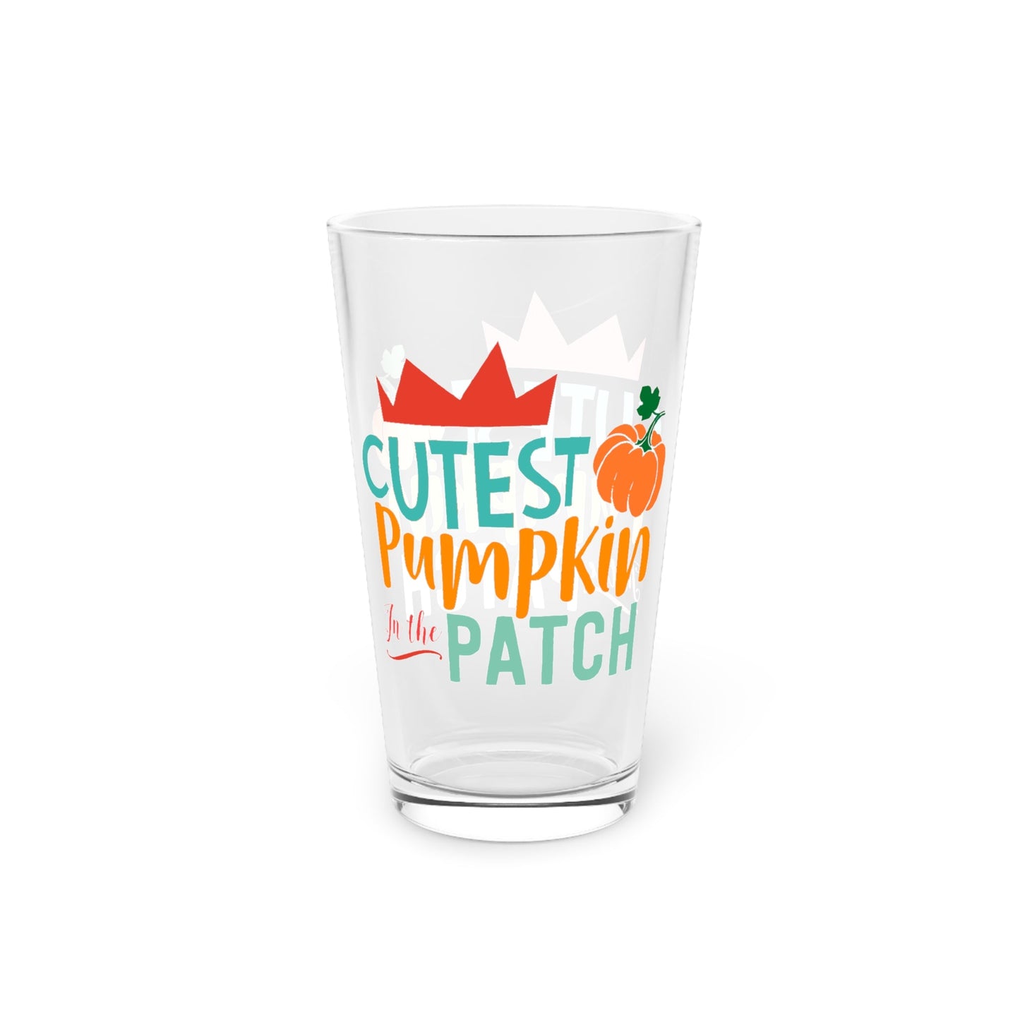 16oz Cutest Pumpkin Patch Thanksgiving Pint Glass - Just Grace Ceramics