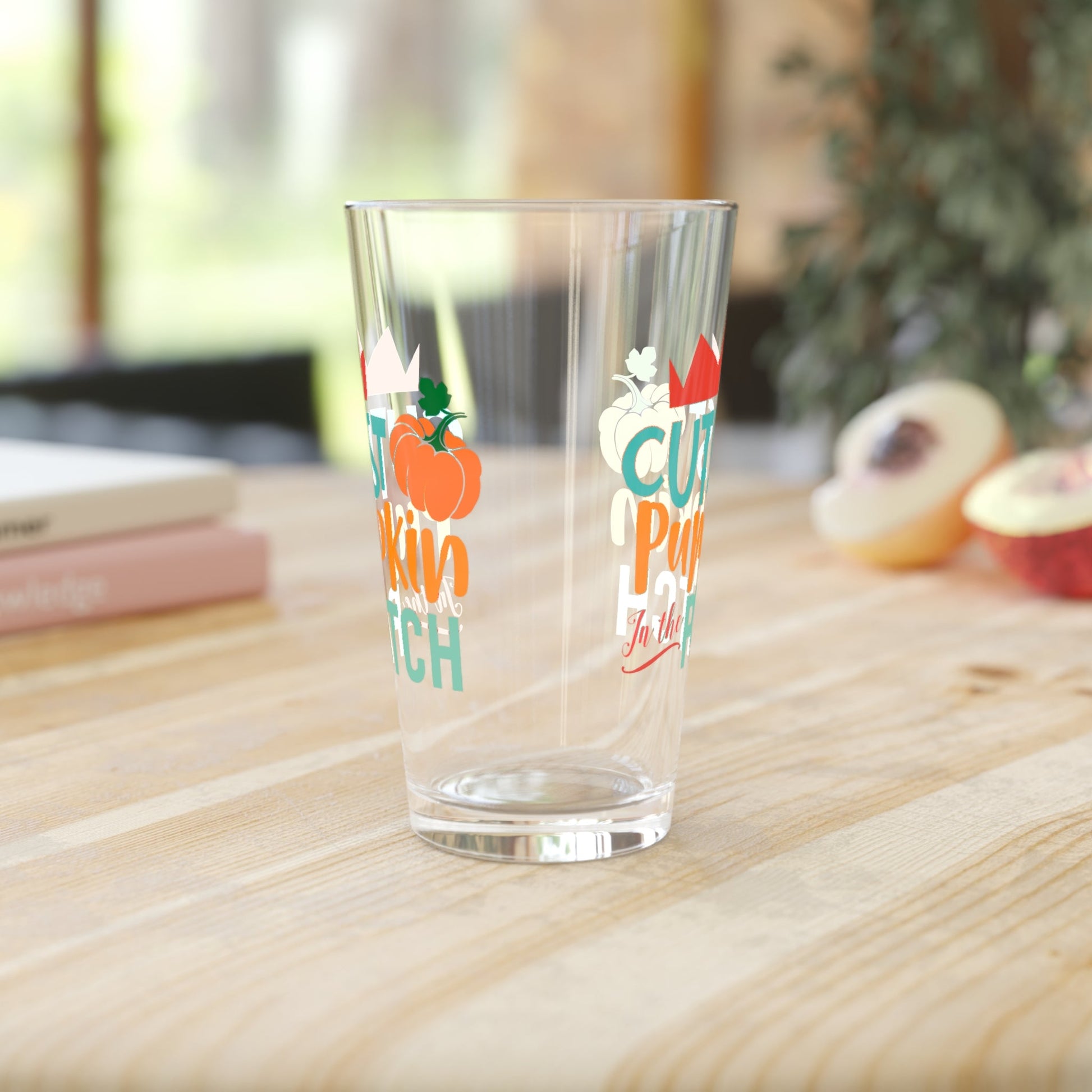 16oz Cutest Pumpkin Patch Thanksgiving Pint Glass - Just Grace Ceramics