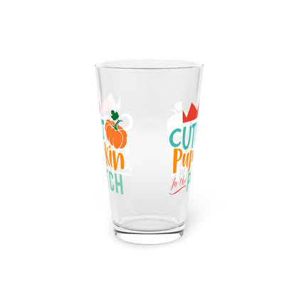 16oz Cutest Pumpkin Patch Thanksgiving Pint Glass - Just Grace Ceramics