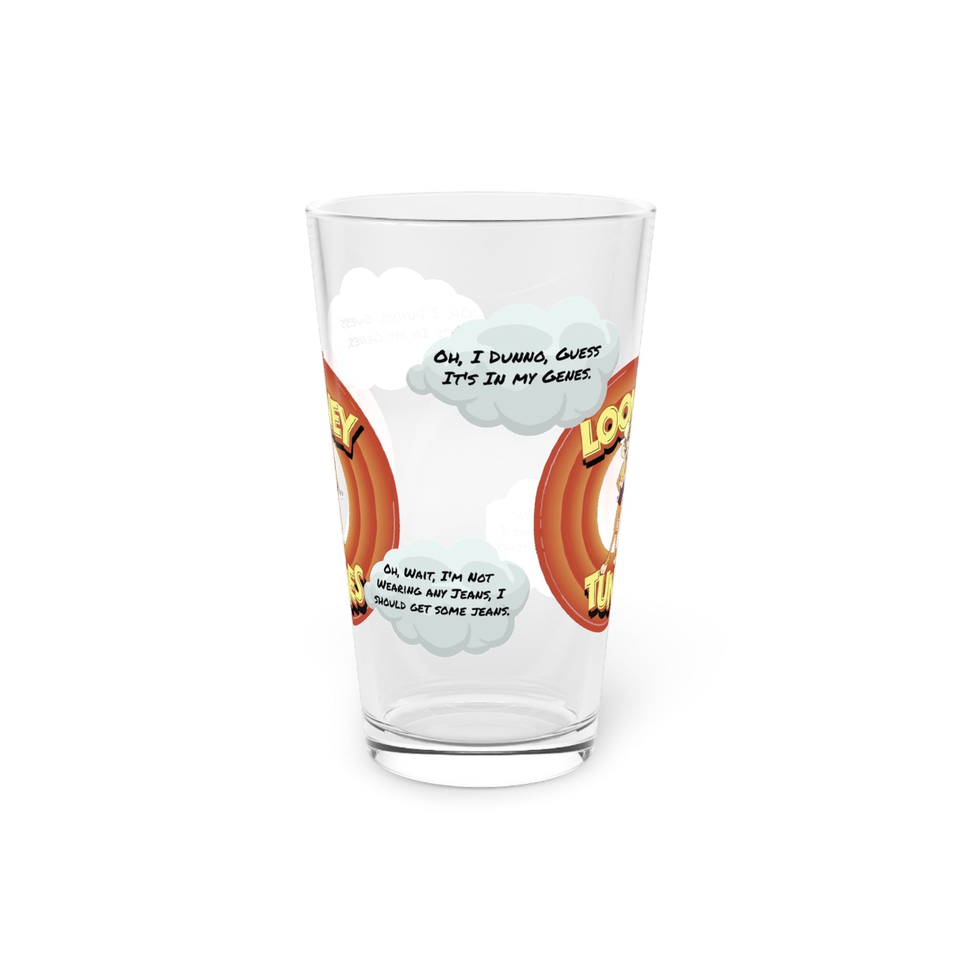 16oz Looney Tones Pint Glass - Just Grace Ceramics