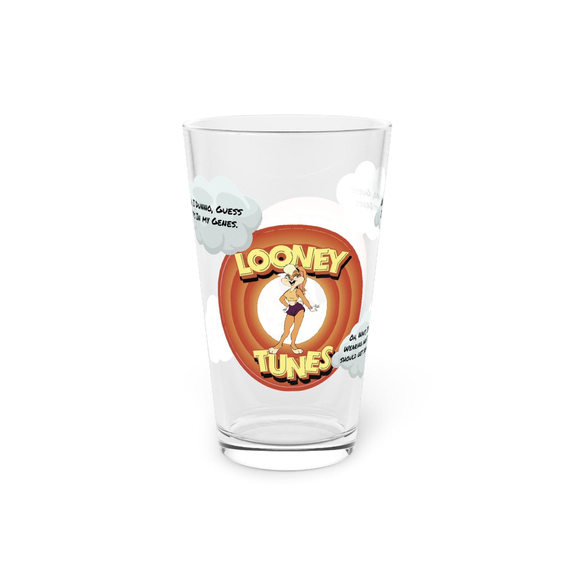 16oz Looney Tones Pint Glass - Just Grace Ceramics