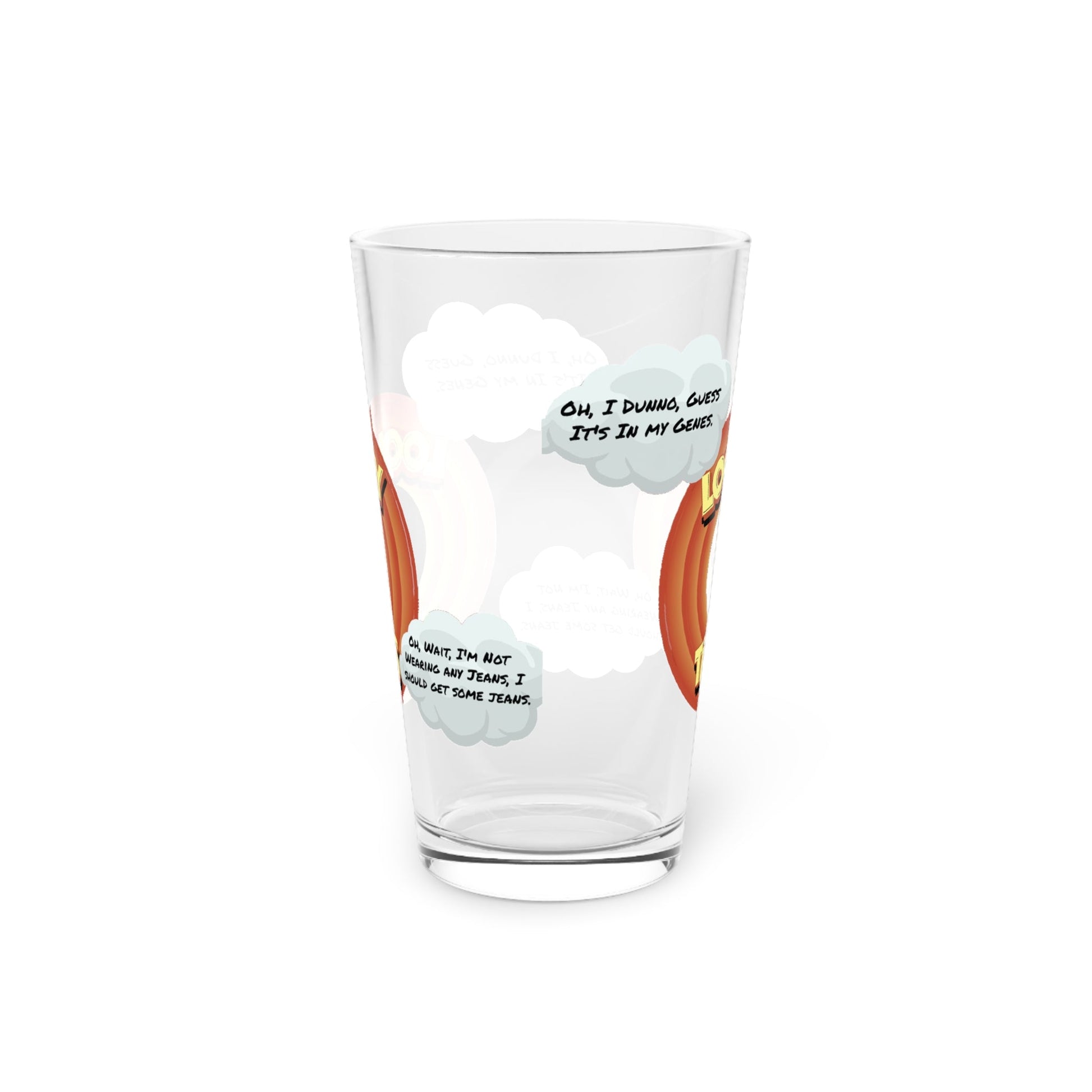 16oz Looney Tones Pint Glass - Just Grace Ceramics