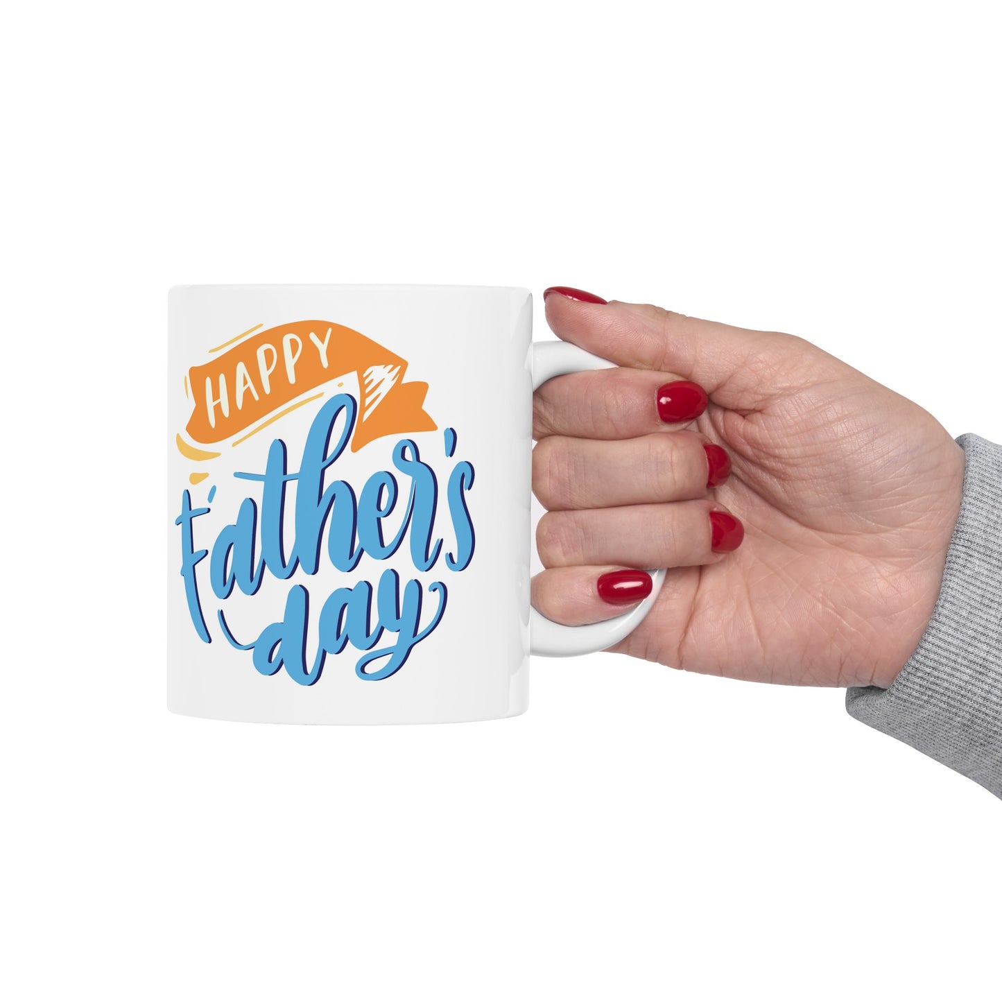 Happy Fathers Day Ceramic Mug, (11oz)