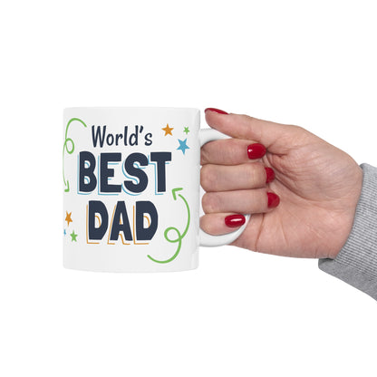 World's Best Dad Ceramic Mug, (11oz)