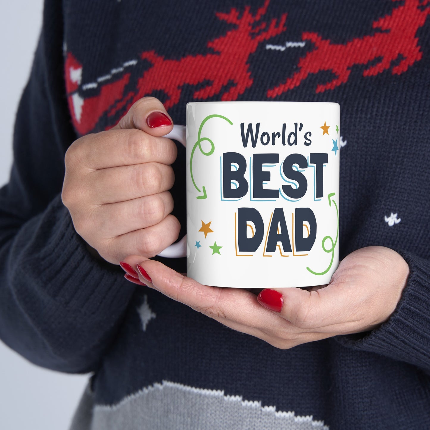 World's Best Dad Ceramic Mug, (11oz)