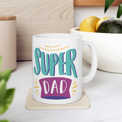 Super Dad Ceramic Mug, (11oz)