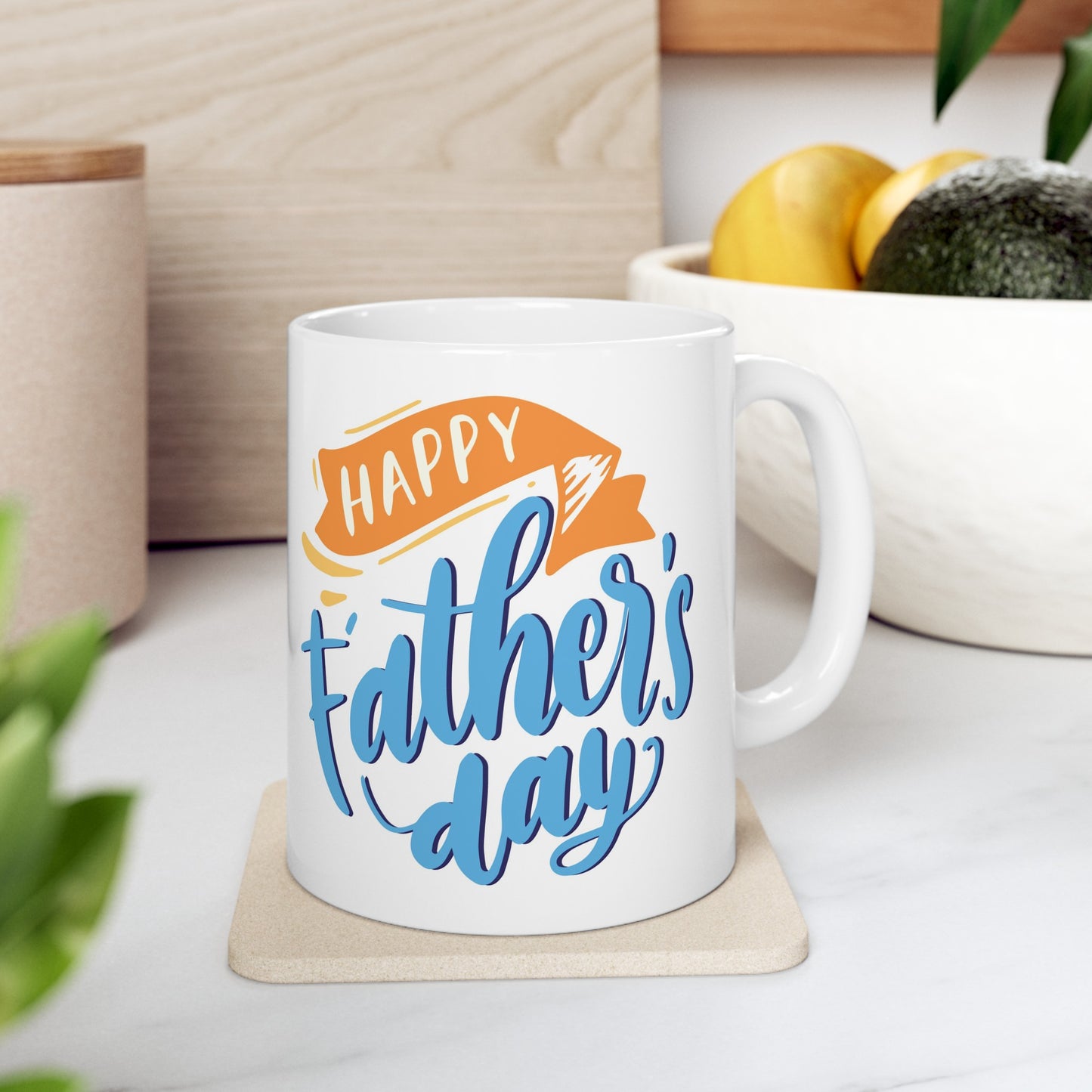 Happy Fathers Day Ceramic Mug, (11oz)