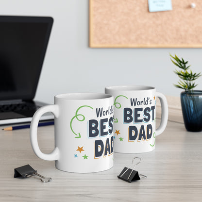 World's Best Dad Ceramic Mug, (11oz)