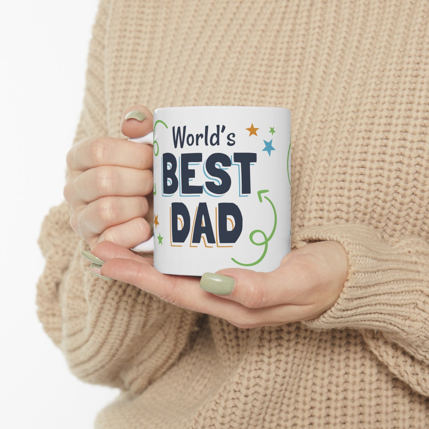 World's Best Dad Ceramic Mug, (11oz)