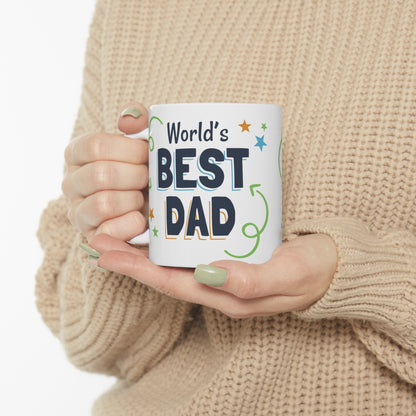 World's Best Dad Ceramic Mug, (11oz)