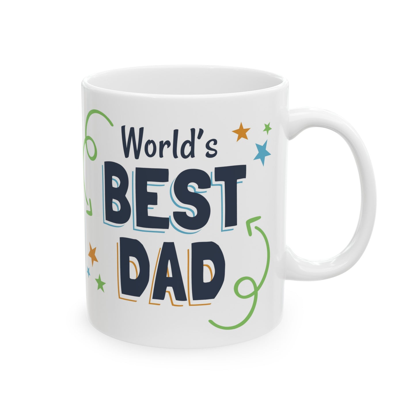 World's Best Dad Ceramic Mug, (11oz)