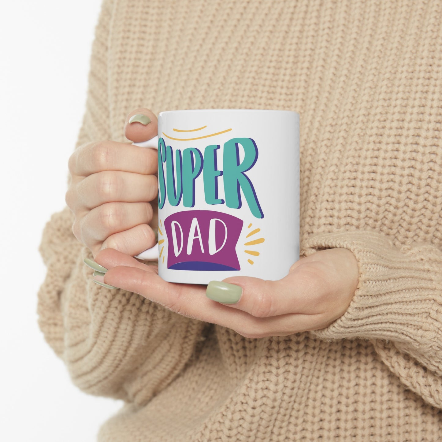 Super Dad Ceramic Mug, (11oz)