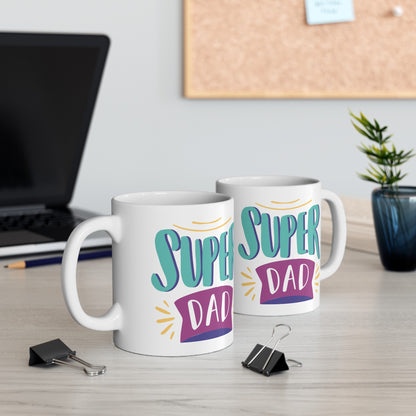 Super Dad Ceramic Mug, (11oz)