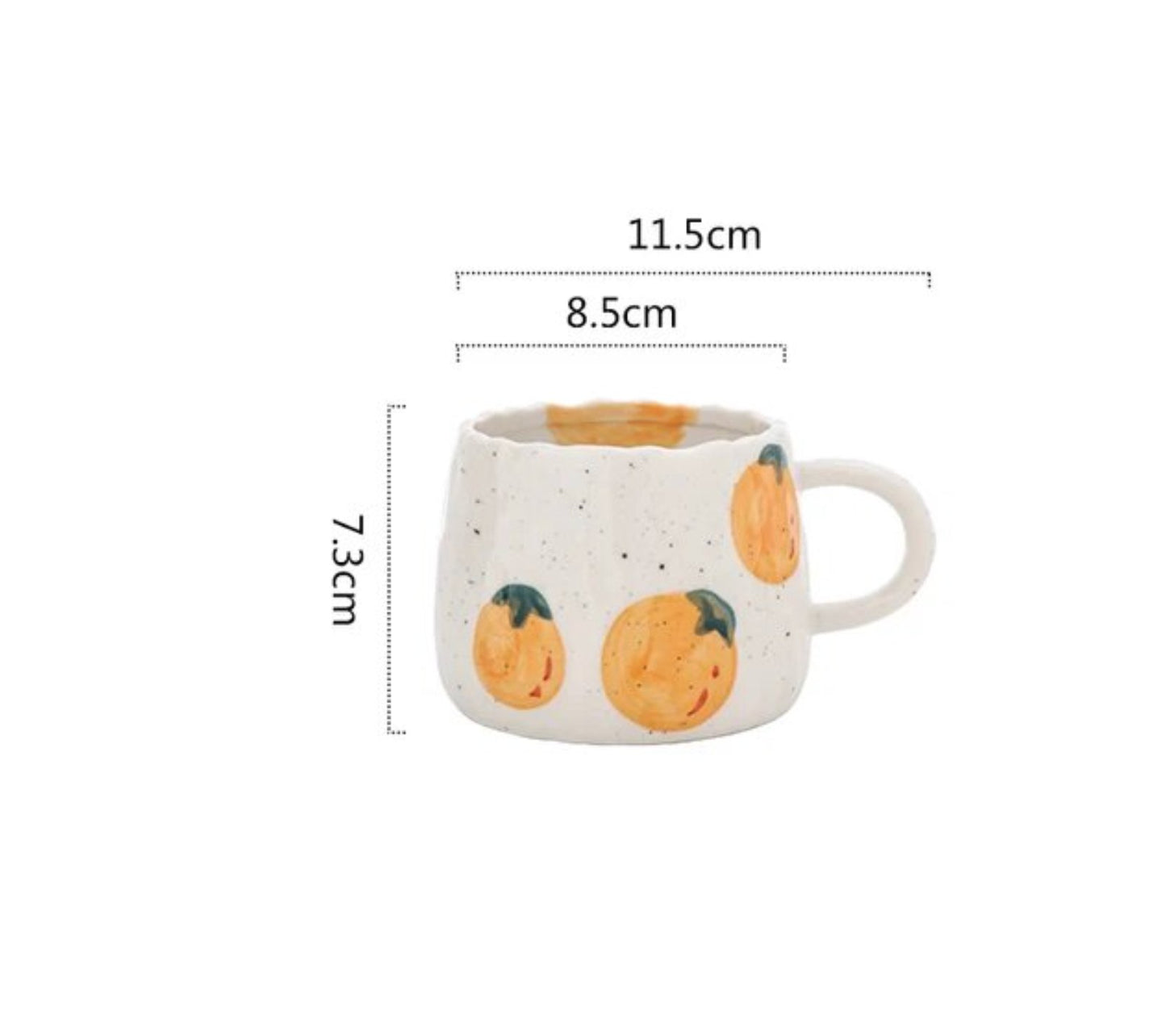 Ceramic Fruit Printed Mugs - Just Grace Ceramics