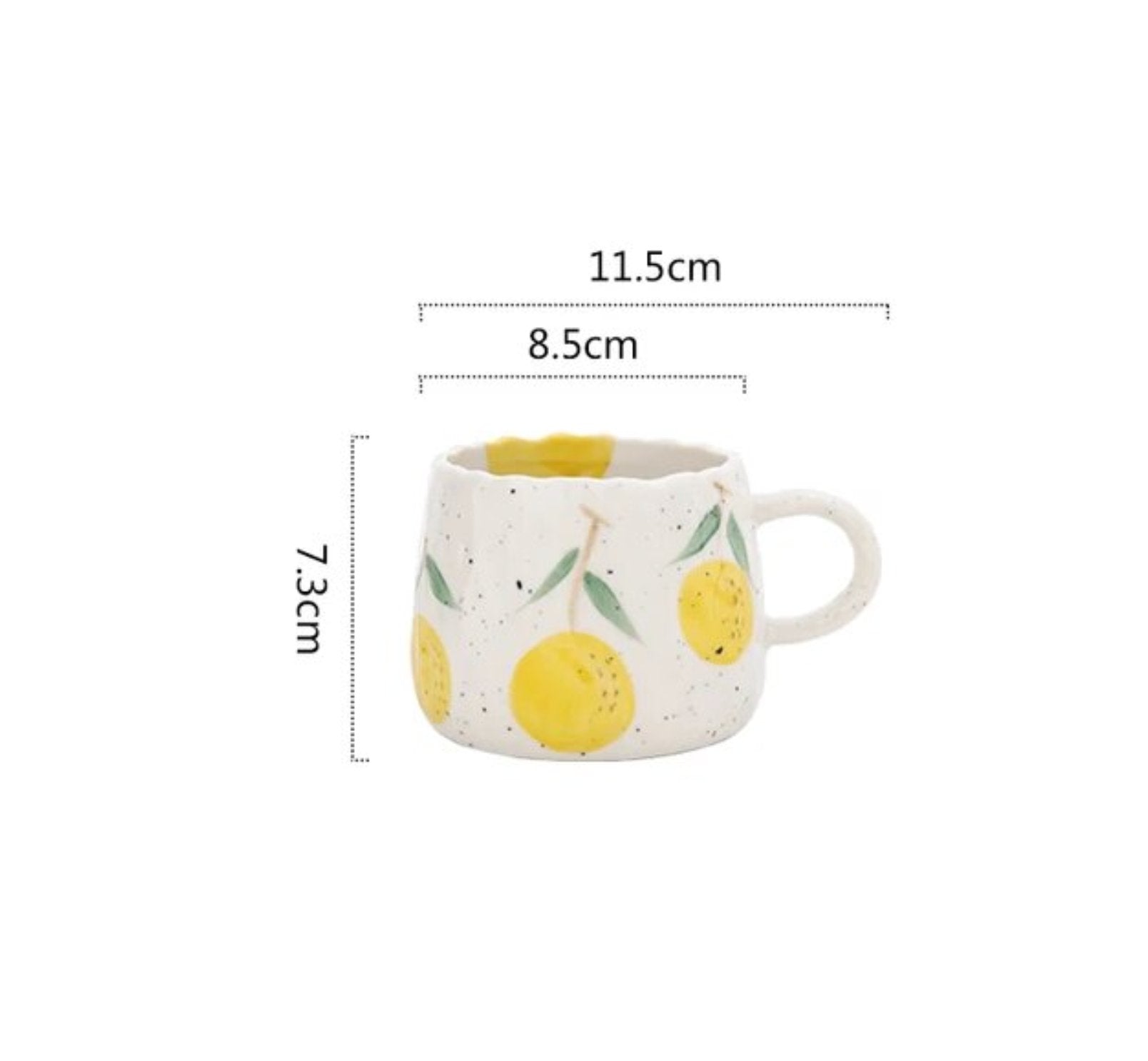 Ceramic Fruit Printed Mugs - Just Grace Ceramics