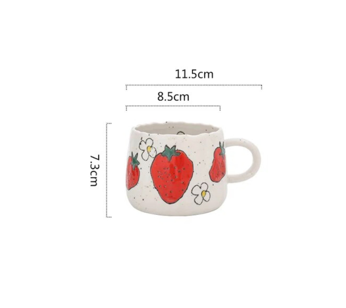 Ceramic Fruit Printed Mugs - Just Grace Ceramics