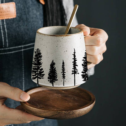 Evergreen Stoneware Mug - Just Grace Ceramics