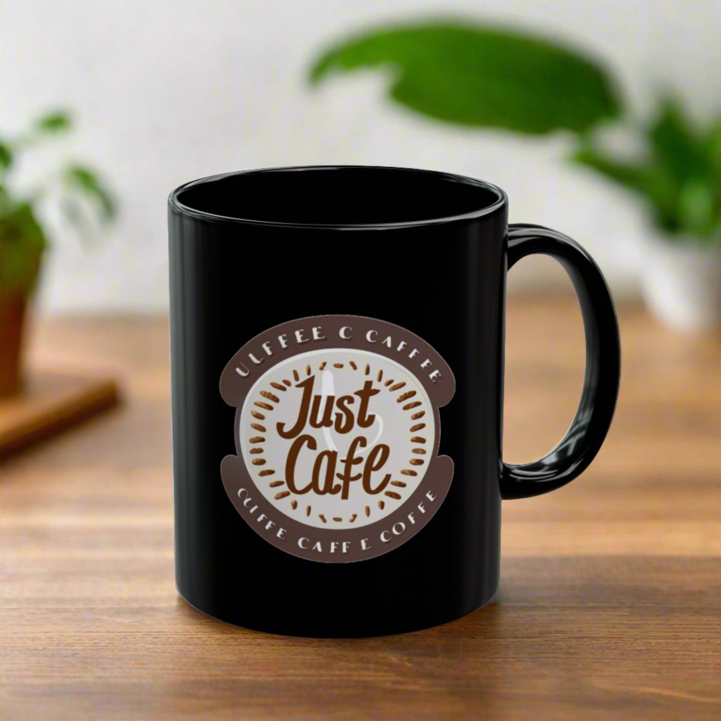 Just Cafè Black Coffee Mug (11oz) - Just Grace Ceramics